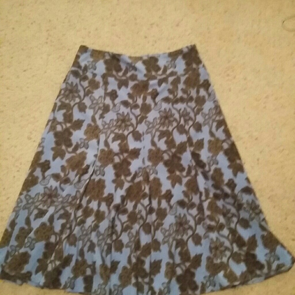 Cato blue and brown skirt